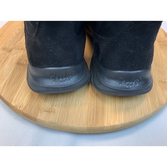 Tony Little Cheeks Fit Size 6 Body Sport Boots Side Zip Faux Fur Black - Picture 4 of 7